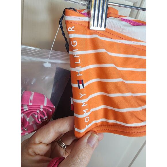 Tommy Hilfiger Stripe Bandeau Bikini Top, NWT, Large - Picture 5 of 7